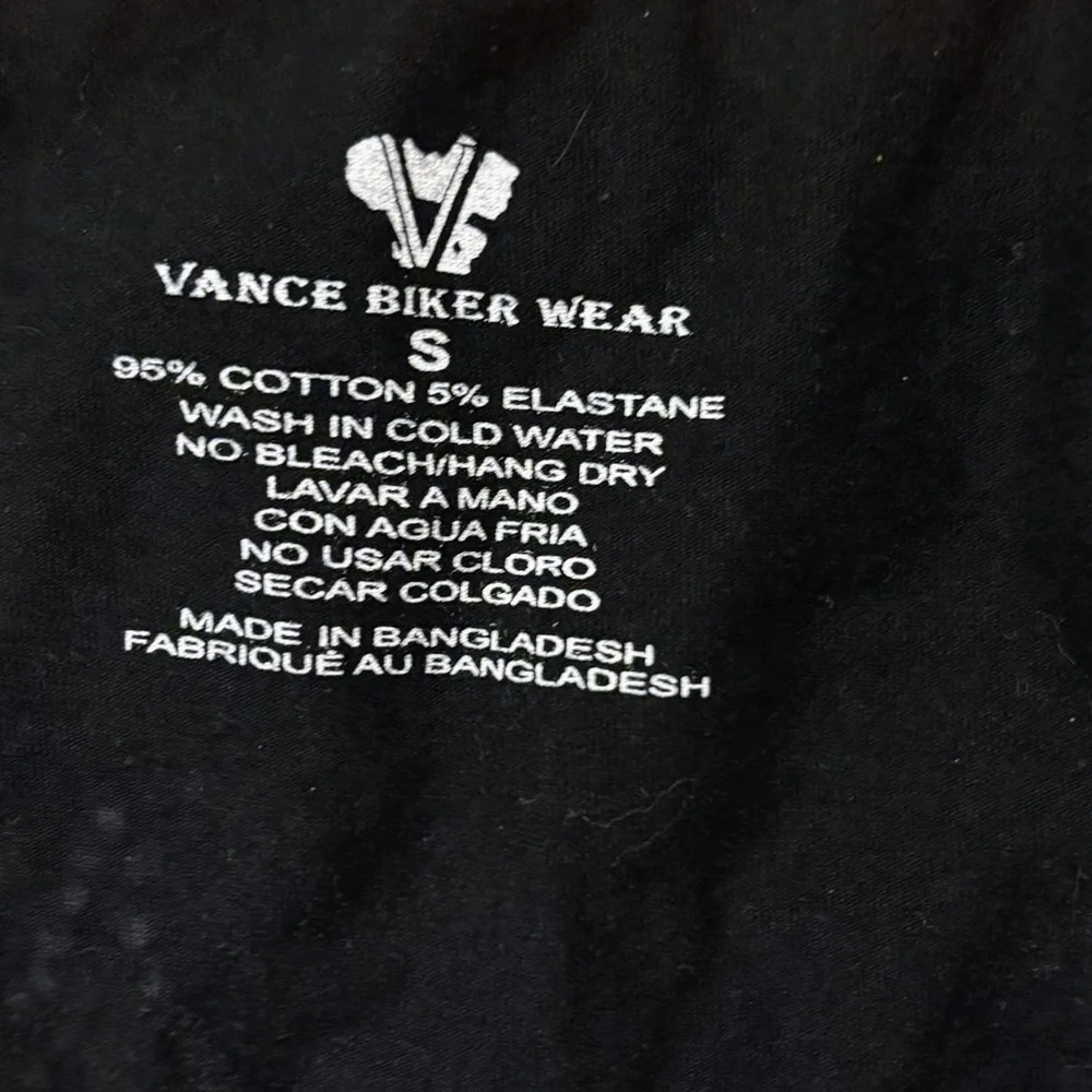 Vintage Y2k Vance Biker Wear Tank Top Womans S Full Zip Double Sided Rhinestone - Picture 2 of 13